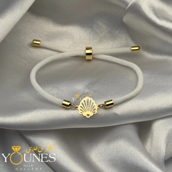 دستبند صدف طلا لیزری